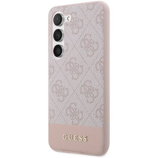 GUESS GUHCS23MG4GLPI S23+ S916 PINK/PINK HARD CASE 4G STRIPE COLLECTION