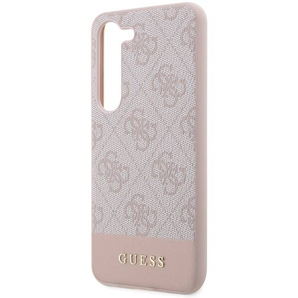 GUESS GUHCS23MG4GLPI S23+ S916 PINK/PINK HARD CASE 4G STRIPE COLLECTION