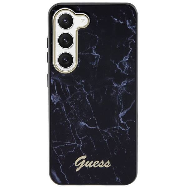 GUESS GUHCS23MPCUMAK S23 +S916 CZARNY/BLACK HARDCASE MARBLE