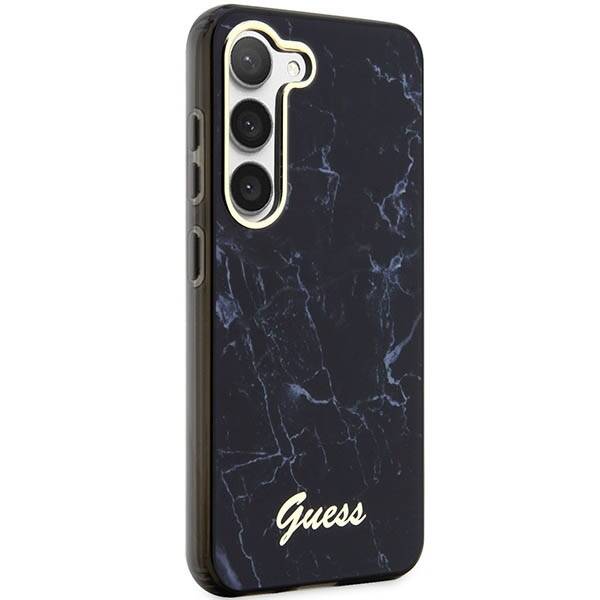 GUESS GUHCS23MPCUMAK S23 +S916 CZARNY/BLACK HARDCASE MARBLE