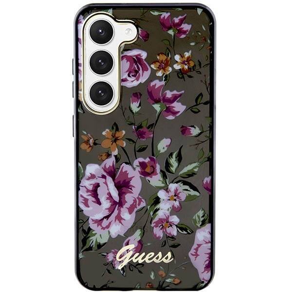 GUESS GUHCS23SHCFWSK S23 S911 BLACK/BLACK HARDCASE FLOWER COLLECTION