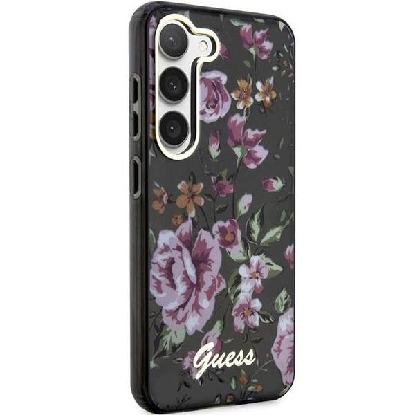 GUESS GUHCS23SHCFWSK S23 S911 BLACK/BLACK HARDCASE FLOWER COLLECTION