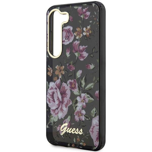 GUESS GUHCS23SHCFWSK S23 S911 BLACK/BLACK HARDCASE FLOWER COLLECTION