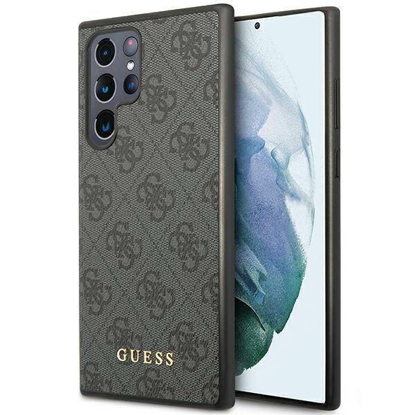 GUESS GUHCS24LG4GFGR S24 ULTRA S928 BLACK/BLACK HARDCASE 4G METAL GOLD LOGO