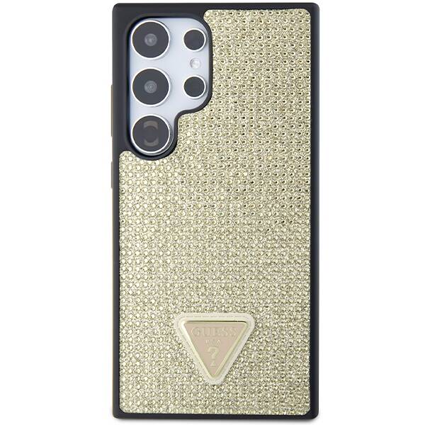 GUESS GUHCS24LHDGPPD S24 ULTRA S928 ZLOTY/GOLD HARDCASE RHINESTONE TRIANGLE