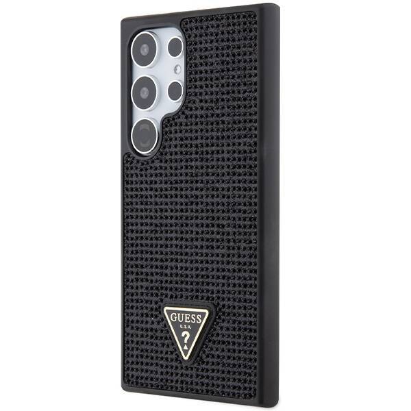 GUESS GUHCS24LHDGPPK S24 ULTRA S928 CZARNY/BLACK HARDCASE RHINESTONE TRIANGLE