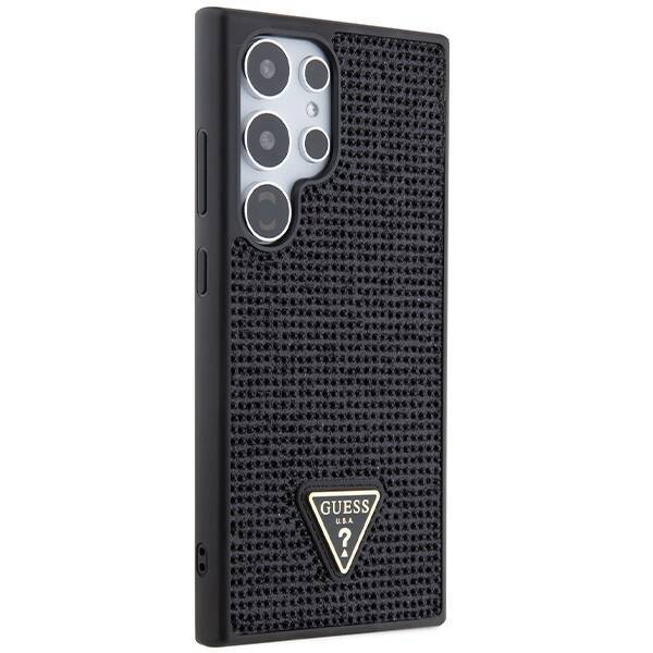 GUESS GUHCS24LHDGPPK S24 ULTRA S928 CZARNY/BLACK HARDCASE RHINESTONE TRIANGLE