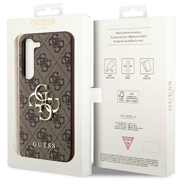 GUESS GUHCS24M4MGBB S24+ S926 BRONZE/BROWN HARDCASE 4G BIG METAL LOGO