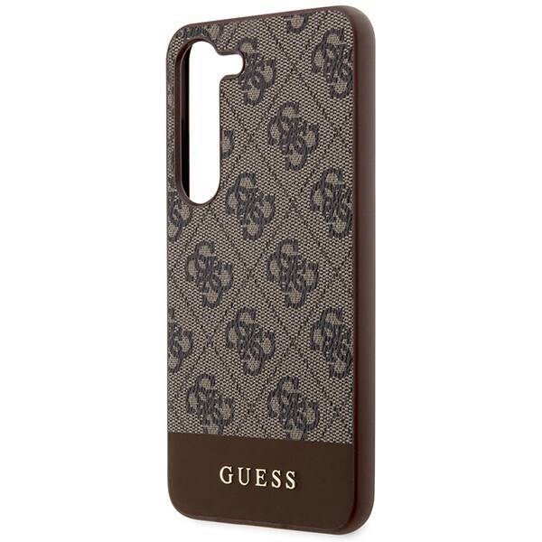 GUESS GUHCS24SG4GLB S24 S921 BRONZE/BROWN HARDCASE 4G STRIPE COLLECTION