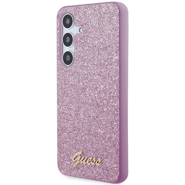 GUESS GUHCS24SHSHGGSHU S24 S921 PURPLE/PURPLE HARDCASE GLITTER SCRIPT