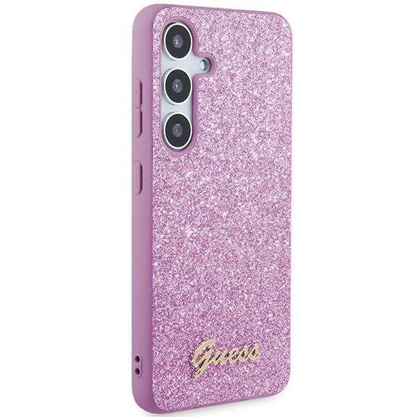 GUESS GUHCS24SHSHGGSHU S24 S921 PURPLE/PURPLE HARDCASE GLITTER SCRIPT