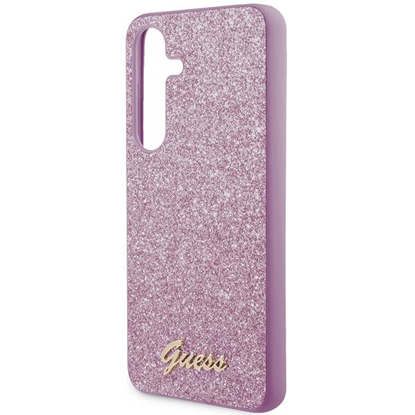 GUESS GUHCS24SHSHGGSHU S24 S921 PURPLE/PURPLE HARDCASE GLITTER SCRIPT