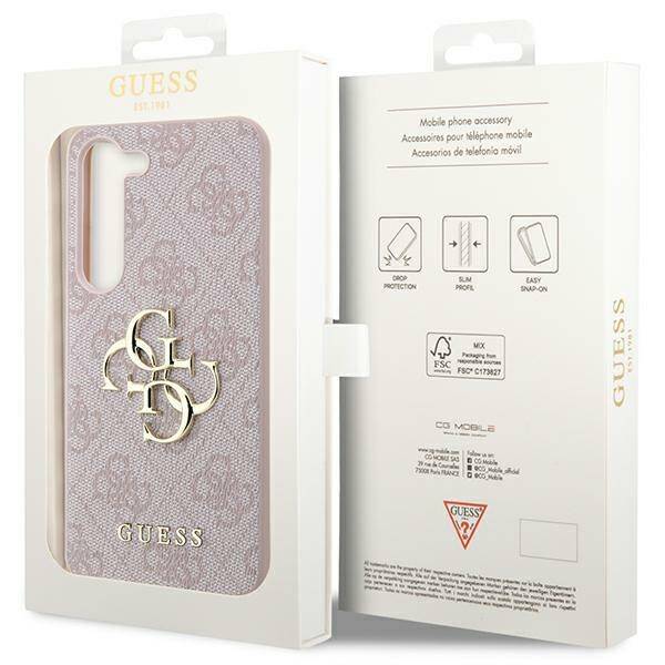 GUESS GUHCSA354GMGPI A35 A356 PINK/PINK HARDCASE 4G BIG METAL LOGO