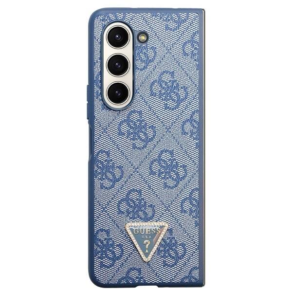 GUESS GUHCZFD5P4TDPB F946 WITH FOLD5 BLUE/BLUE HARDCASE LEATHER 4G TRIANGLE STRASS