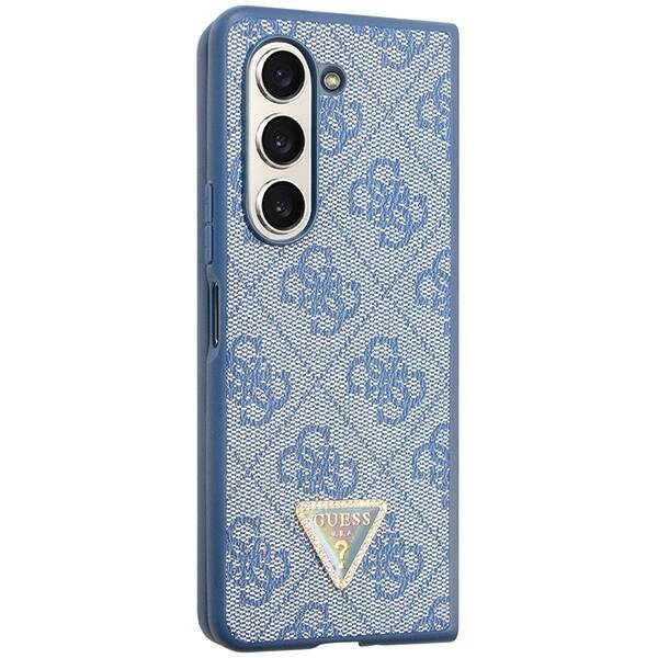 GUESS GUHCZFD5P4TDPB F946 WITH FOLD5 BLUE/BLUE HARDCASE LEATHER 4G TRIANGLE STRASS