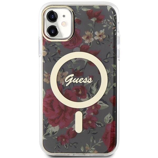 GUESS GUHMN61HCFWSA IPHONE 11 / XR 6.1 "GREEN / KHAKI HARDCASE FLOWER MAGSAFE