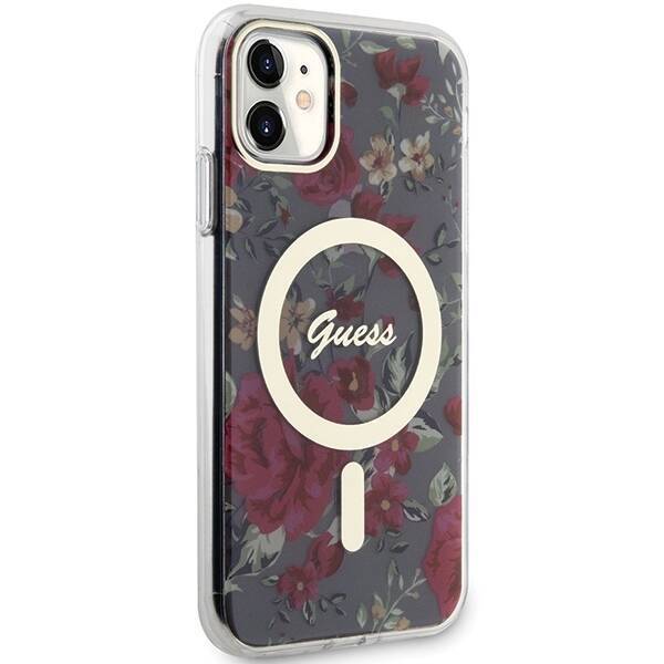 GUESS GUHMN61HCFWSA IPHONE 11 / XR 6.1 "GREEN / KHAKI HARDCASE FLOWER MAGSAFE