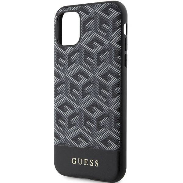 GUESS GUHMN61HGCFSEK IPHONE 11 / XR 6.1 "BLACK / BLACK HARDCASE GCUBE STRIPES MAGSAFE