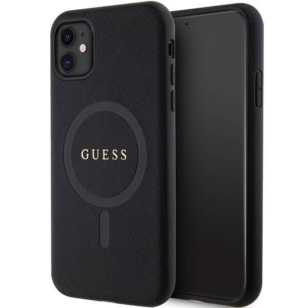 GUESS GUHMN61PSAHMCK IPHONE 11 / XR 6.1 "BLACK / BLACK HARDCASE SAFFIANO MAGSAFE