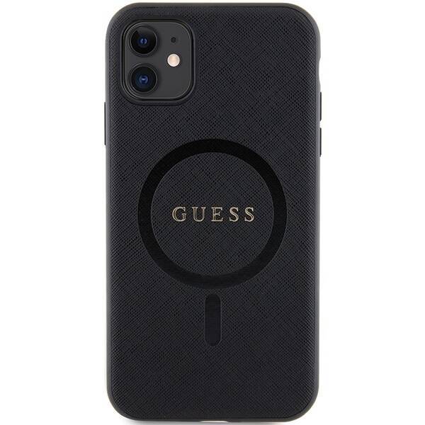 GUESS GUHMN61PSAHMCK IPHONE 11 / XR 6.1 "BLACK / BLACK HARDCASE SAFFIANO MAGSAFE