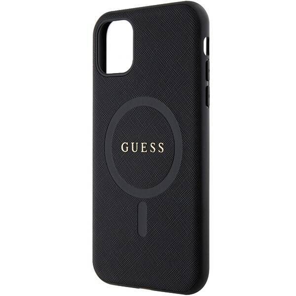 GUESS GUHMN61PSAHMCK IPHONE 11 / XR 6.1 "BLACK / BLACK HARDCASE SAFFIANO MAGSAFE