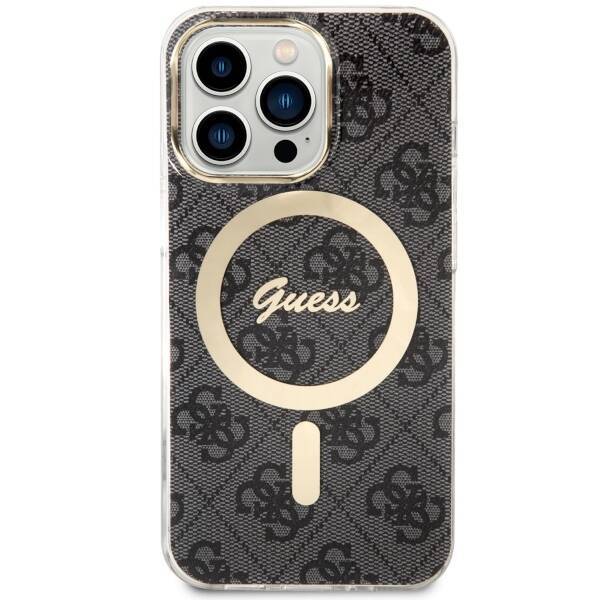 GUESS GUHMP13LH4STK IPHONE 13 PRO / 13 6.1 "BLACK / BLACK HARDCASE 4G MAGSAFE