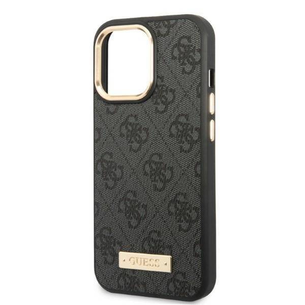 GUESS GUHMP13LU4GPRK IPHONE 13 PRO / 13 6.1 "BLACK / BLACK HARD CASE 4G PLATE MAGSAFE LOGO