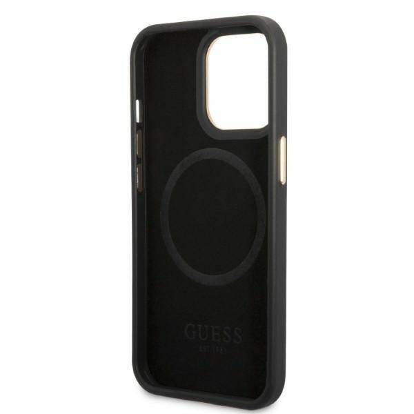 GUESS GUHMP13LU4GPRK IPHONE 13 PRO / 13 6.1 "BLACK / BLACK HARD CASE 4G PLATE MAGSAFE LOGO