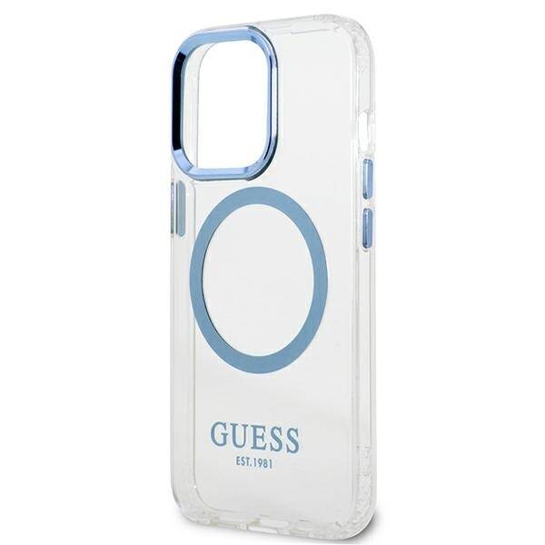 GUESS GUHMP13XHTRMB IPHONE 13 PRO MAX 6.7 "BLUE/BLUE HARD CASE METAL OUTLINE MAGSAFE