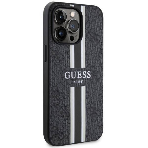 GUESS GUHMP13XP4RPSK IPHONE 13 PRO MAX 6.7 "BLACK/BLACK HARDCASE 4G PRINTED STRIPE MAGSAFE