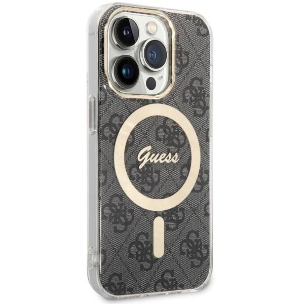 GUESS GUHMP14LH4STK IPHONE 14 PRO 6.1 "BLACK/BLACK HARDCASE 4G MAGSAFE