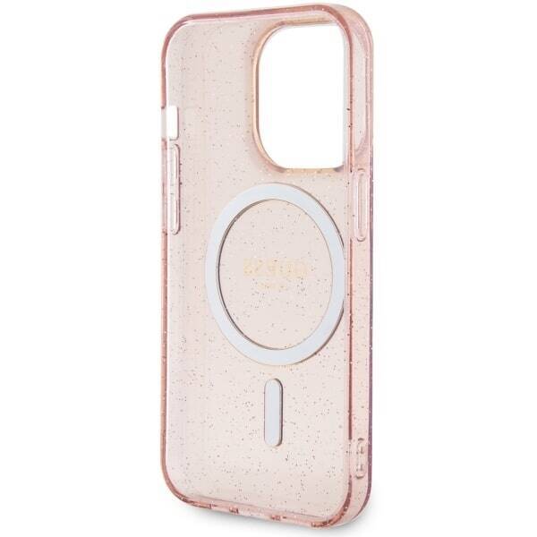 GUESS GUHMP14LHCCGP IPHONE 14 PRO 6.1 "PINK/PINK HARDCASE GLITTER GOLD MAGSAFE