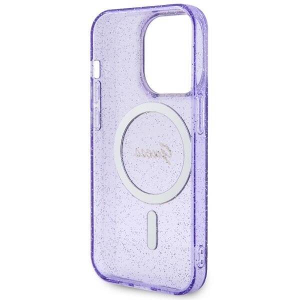 GUESS GUHMP14LHCGUG IPHONE 14 PRO 6.1 "PURPLE/PURPLE HARDCASE GLITTER GOLD MAGSAFE