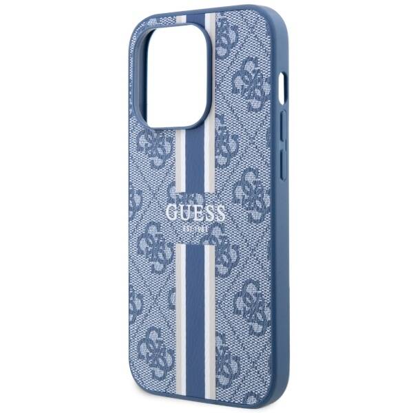 GUESS GUHMP14LP4RPSB IPHONE 14 PRO 6.1 "BLUE/BLUE HARDCASE 4G PRINTED STRIPES MAGSAFE