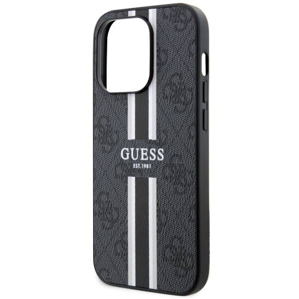 GUESS GUHMP14LP4RPSK IPHONE 14 PRO 6.1 "BLACK/BLACK HARDCASE 4G PRINTED STRIPE MIGSAFE