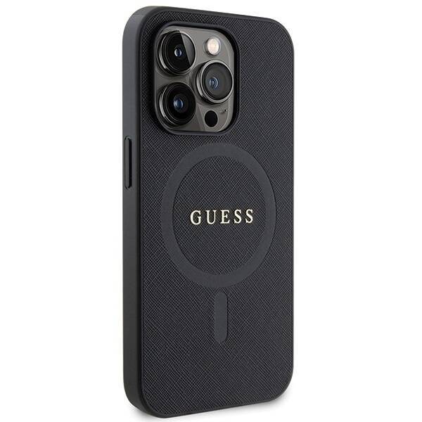 GUESS GUHMP14LPSAHMCK IPHONE 14 PRO 6.1 "BLACK/BLACK HARDCASE SAFFIANO MAGSAFE