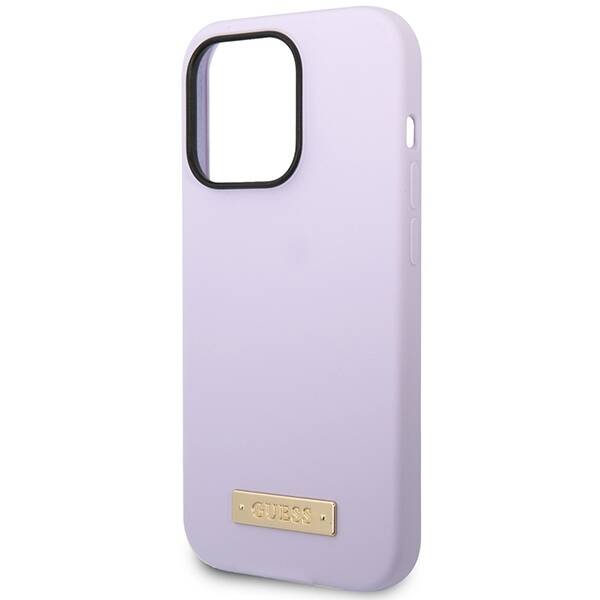 GUESS GUHMP14LSBPL IPHONE 14 PRO 6.1 "PURPLE/PURPLE HARD CASE SILICONE LOGO MAGSAFE