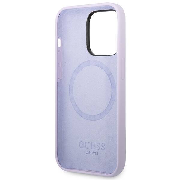 GUESS GUHMP14LSBPL IPHONE 14 PRO 6.1 "PURPLE/PURPLE HARD CASE SILICONE LOGO MAGSAFE