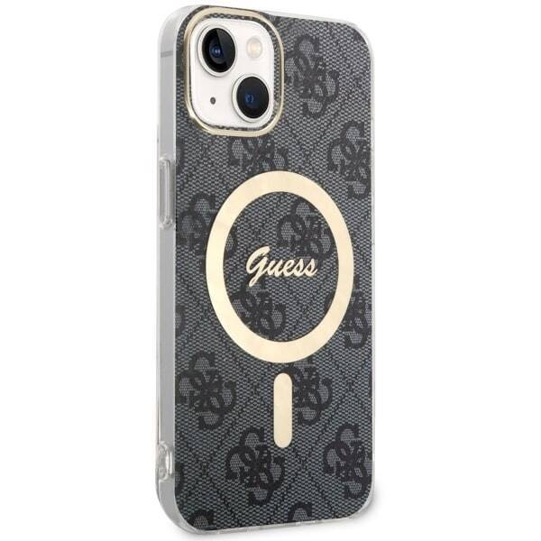 GUESS GUHMP14MH4STK IPHONE 14 PLUS / 15 PLUS 6.7 "BLACK / BLACK HARDCASE 4G MAGSAFE