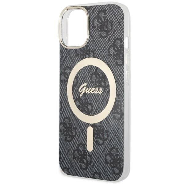 GUESS GUHMP14MH4STK IPHONE 14 PLUS / 15 PLUS 6.7 "BLACK / BLACK HARDCASE 4G MAGSAFE