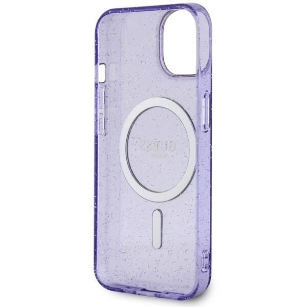 GUESS GUHMP14MHCGUG IPHONE 14 PLUS / 15 PLUS 6.7 "PURPLE / PURPLE HARDCASE GLITTER GOLD MAGSAFE