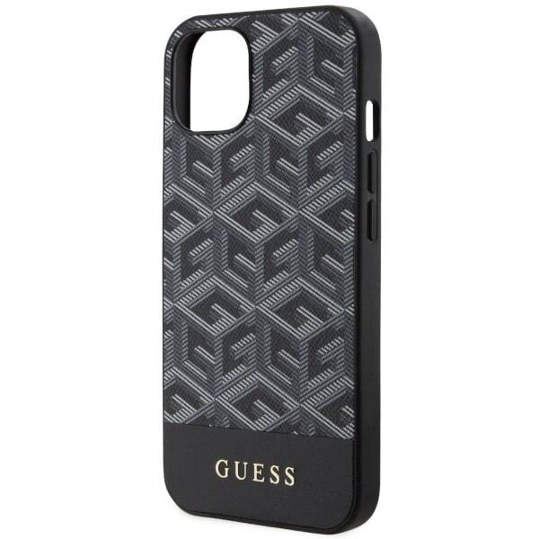 GUESS GUHMP14MHGCFSEK IPHONE 14 PLUS / 15 PLUS 6.7 "BLACK / BLACK HARDCASE GCUBE STRIPES MAGSAFE