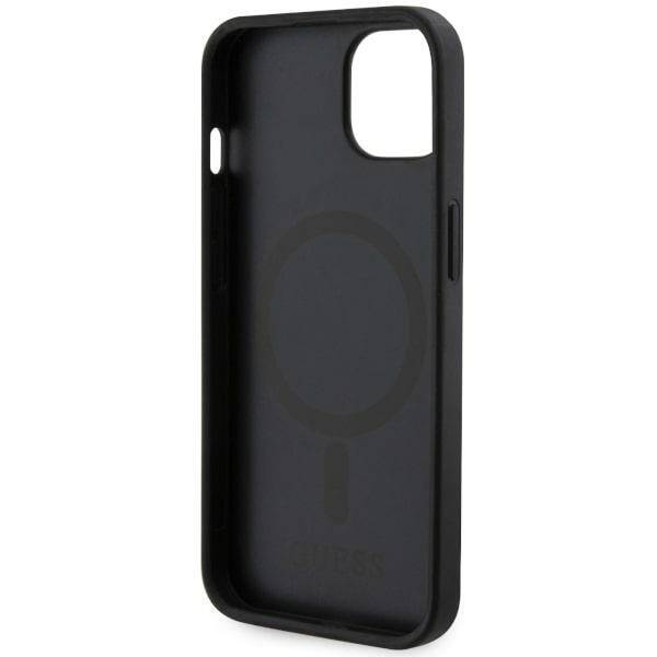 GUESS GUHMP14MHGCFSEK IPHONE 14 PLUS / 15 PLUS 6.7 "BLACK / BLACK HARDCASE GCUBE STRIPES MAGSAFE