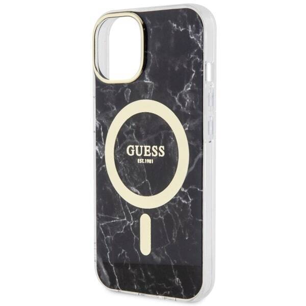 GUESS GUHMP14MPCUMAK IPHONE 14 PLUS / 15 PLUS 6.7 "BLACK / BLACK HARDCASE MARBLE MAGSAFE