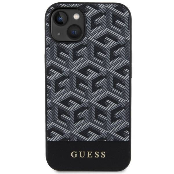 GUESS GUHMP14SHGCFSEK IPHONE 14/15/13 6.1 "BLACK / BLACK HARDCASE GCUBE STRIPES MAGSAFE