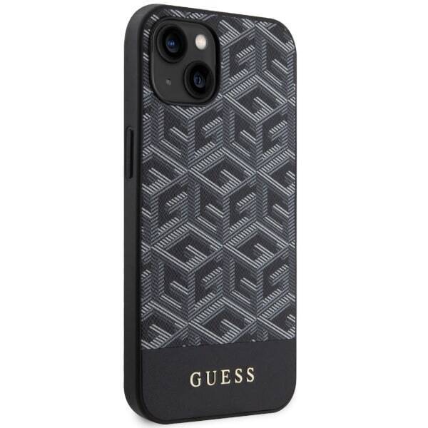 GUESS GUHMP14SHGCFSEK IPHONE 14/15/13 6.1 "BLACK / BLACK HARDCASE GCUBE STRIPES MAGSAFE