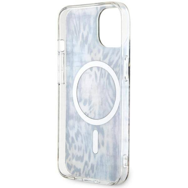 GUESS GUHMP14SHSHLEOPWB IPHONE 14/15/13 6.1 "BLUE / BLUE HARDCASE LEOPARD MAGSAFE