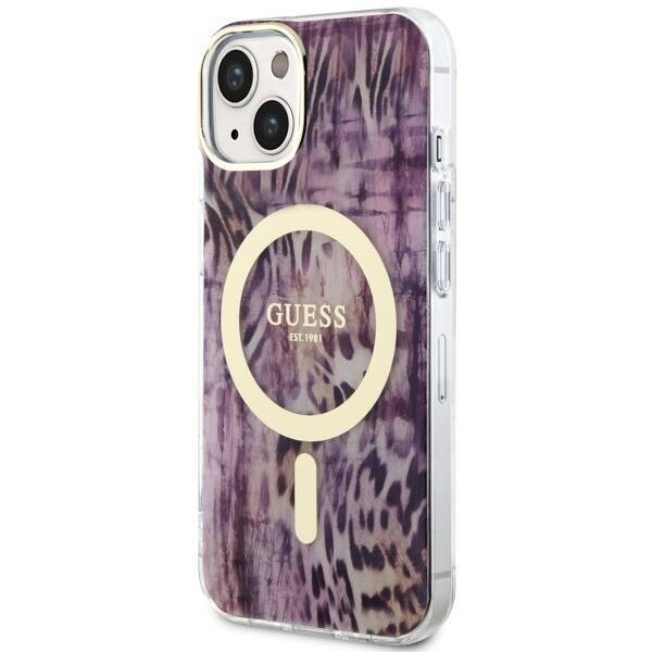 GUESS GUHMP14SHSHLEOPWP IPHONE 14/15/13 6.1 "PINK / PINK HARDCASE LEOPARD MAGSAFE