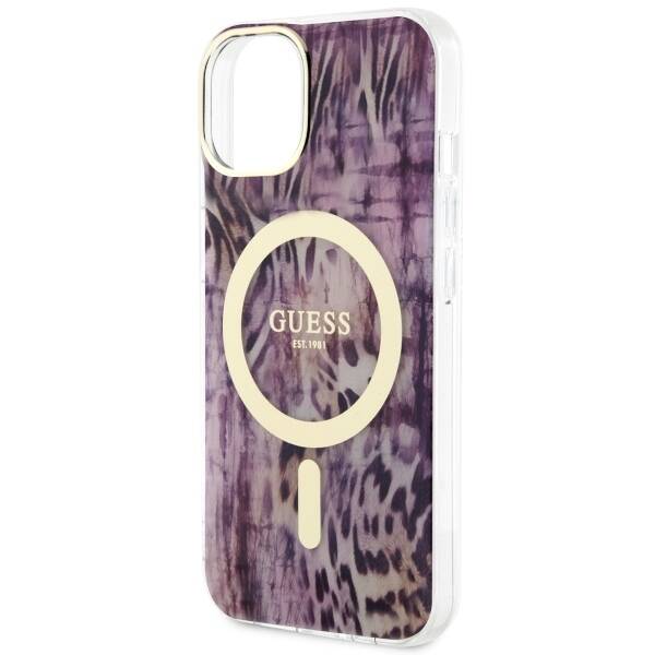 GUESS GUHMP14SHSHLEOPWP IPHONE 14/15/13 6.1 "PINK / PINK HARDCASE LEOPARD MAGSAFE