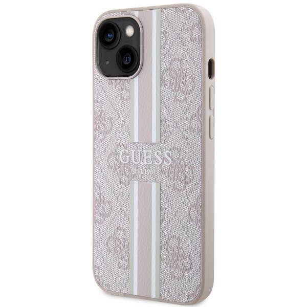 GUESS GUHMP14SP4RPSP IPHONE 14/15/13 6.1 "PINK / PINK HARDCASE 4G PRINTED STRIPES MAGSAFE